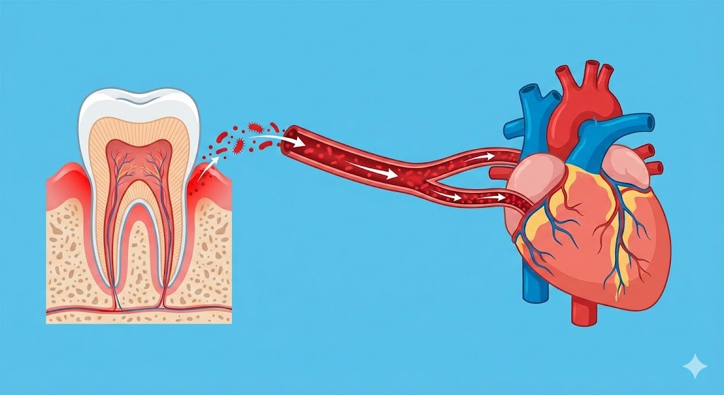legame tra denti e cuore